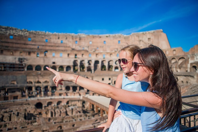 Roma con niños